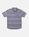 Salty Crew Men's Sundown Perf Short Sleeve Tech Polo In Light Grey In Gray