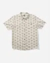 Salty Crew Men's Uni Farm Short Sleeve Button Shirt In Salt In Neutral