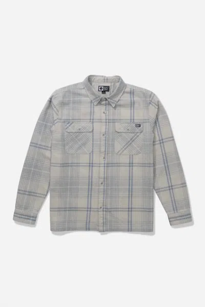Salty Crew Men's Windward Flannel Shirt In Light Grey In Gray