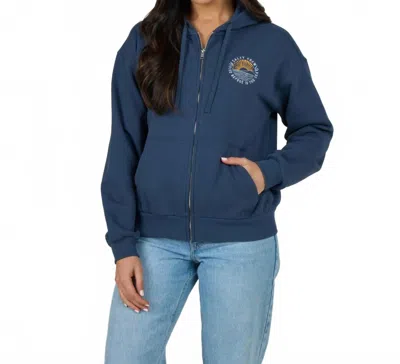 Salty Crew Rays Zip Hoodie In Midnight Navy In Blue