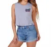 Salty Crew Salty Seventies Crop Tank In Athletic Heather In Gray