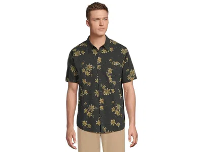 Salty Crew Session Short Sleeve Button Up In Black