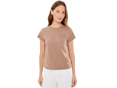 Salty Crew Shark Anatomy Modern Tee Women's Clothing Mocha: Lg In Brown