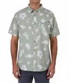 Salty Crew Shoots Short Sleeve Tech Woven Shirt In Dusty Sage In Green