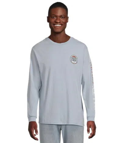 Salty Crew Simple Fade T-shirt Men Blue Fog Crew Neck Long Sleeve Gbo3654