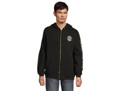 Salty Crew Simple Fade Zip Fleece In Black