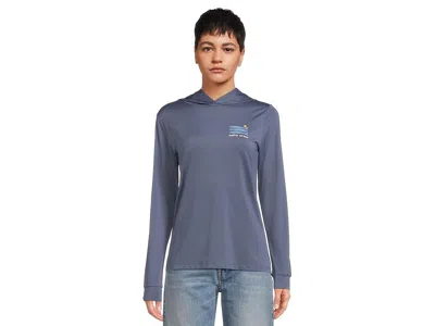 Salty Crew Small Bite Hood Sunshirt In Purple