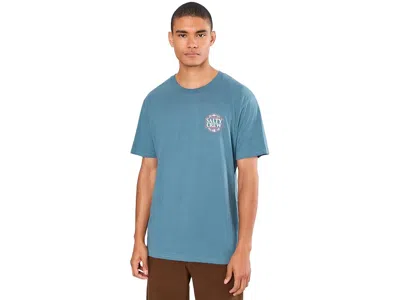 Salty Crew Split Up Short Sleeve T-shirts Men's T Shirt Slate: Xl, Cotton In Blue