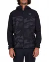 Salty Crew Stowaway Jacket In Black Camo In Blue
