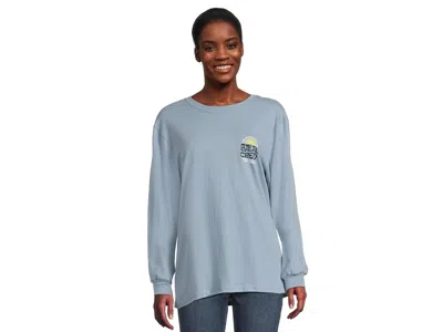 Salty Crew Sunrise Long Sleeve Boyfriend T-shirts In Blue