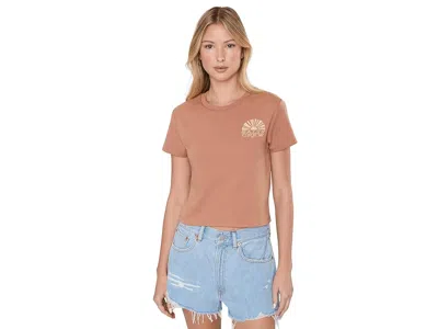 Salty Crew Sunshine Baby Tee Women's Clothing Mocha: Xl In Brown