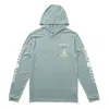 Salty Crew Tailed Sunshirt Men's Mackerel Blue Hooded Pullover Gbo1047 In Blue