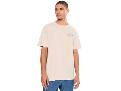 Salty Crew Tailfin Short Sleeve T-shirts Men's T Shirt Bone: Xl, Cotton In Nude