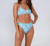 Salty Crew Tandem Reversible Bikini Bottom In Aqua In Blue