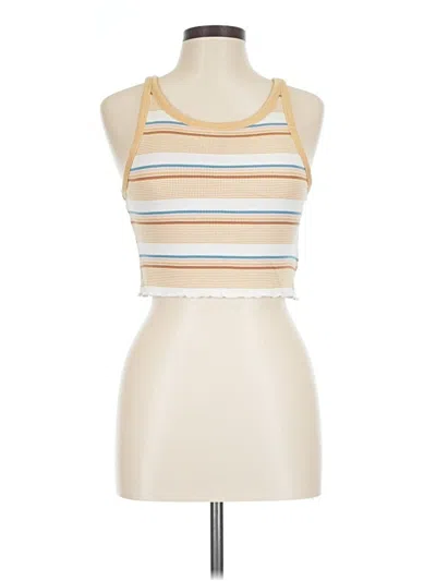 Pre-owned Salty Crew Tank Top Ivory Halter Neckline Tops