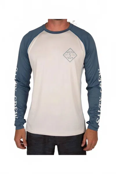 Salty Crew Tippet Pinnacle Long Sleeve Tee In Harbor Blue