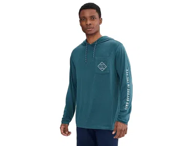 Salty Crew Tippet Pocket Uv Hoodie In Blue