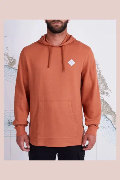 Salty Crew Tippet Thermal Hoodie In Sierra In Orange