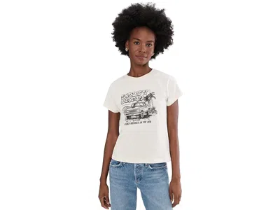 Salty Crew Truck Stop Modern T-shirts In White