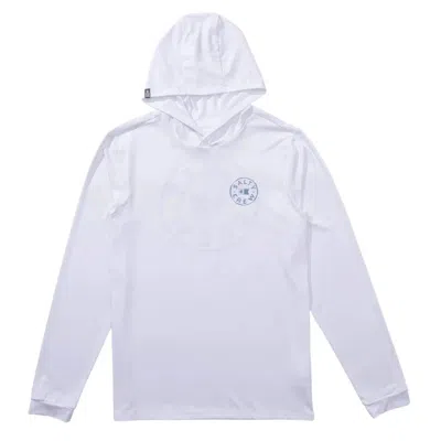 Salty Crew Watermark Hoodie Mens White Stretch Long Sleeve Pullover Gbo768
