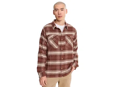 Salty Crew Windward Flannel Men's Clothing Deep Brown: Lg, Cotton