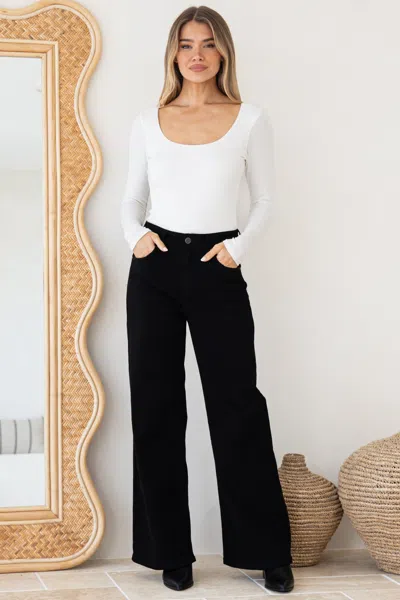 Salty Crush Samieka Jeans - Highwaisted Wide Leg Jean In White