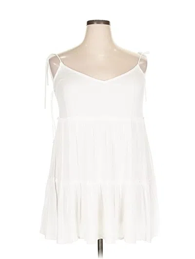 Salty Lemon Casual Dress In White