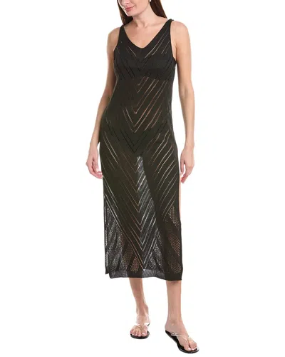 Salty Lemon Chevron Pattern V-neck Dress In Animal Print