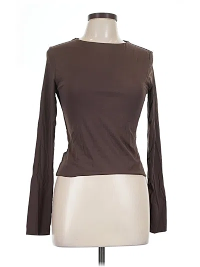 Pre-owned Salty Long Sleeve T-shirt In Brown
