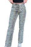 Salty The Sydney Jeans In Leopard Print In Multi