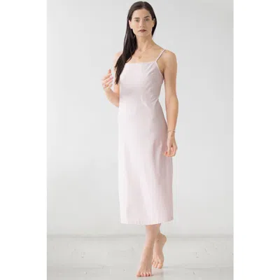 Salua Alma Midi Chemise In Pink