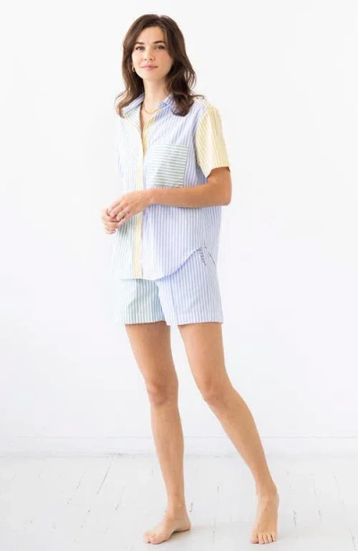 Salua Amalfi Stripes Resort Short Set In Multi