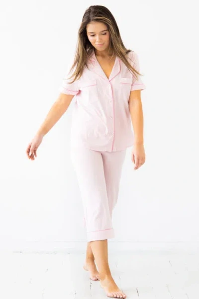 Salua Classic Luxury Capri Pajamas In Neutral