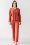 Salua Classic Luxury Pajamas In Red