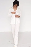 Salua Classic Luxury Pajamas In White
