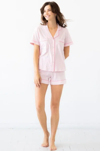 Salua Classic Luxury Shorties Pajamas In Pink