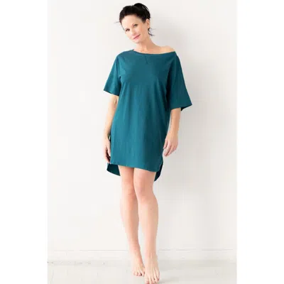 Salua Easy Boatneck Nightshirt In Multi