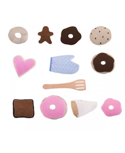 Salus Brands Popohver Pretend Play Plush Baking Donuts Pastries Food Playset In Multi