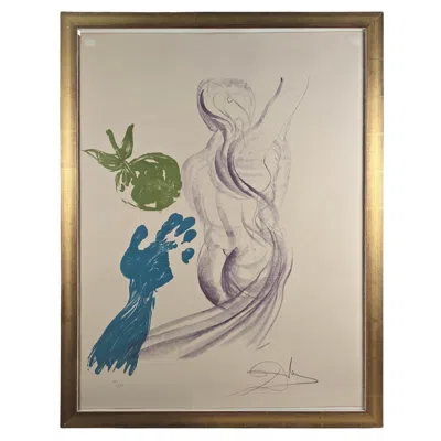 Pre-owned Salvador Dali 'adolescencia' From Four Ages Of Man Suite In Sand