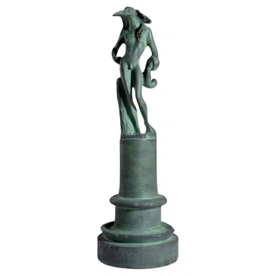 Pre-owned Salvador Dali Salvador Dalí Birdman Surrealist Bronze Sculpture 79/99 In Gold