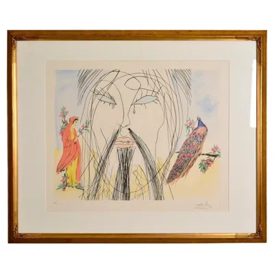 Pre-owned Salvador Dali "confucius" Etching In Sand