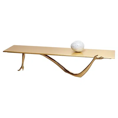 Pre-owned Salvador Dali Elegance Redefined: The Leda Low Table By Dalí And Bd – Artistry In Every Detail In Sand