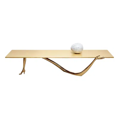 Pre-owned Salvador Dali Elegance Redefined: The Leda Low Table By Dalí And Bd – Artistry In Every Detail In Sand