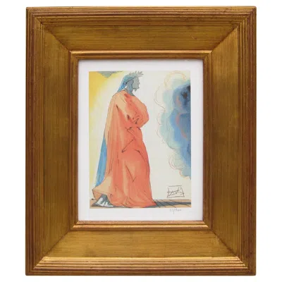 Pre-owned Salvador Dali La Divine Comedie De Dante Fine Art Museum Giclee Print Framed In Brown