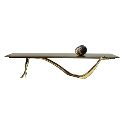 Pre-owned Salvador Dali Leda Brass Coffee Table By  In Brown