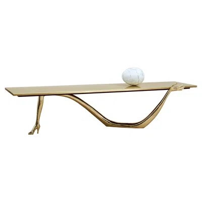 Pre-owned Salvador Dali Leda Low Table-sculpture By Salvador Dalí In Sand