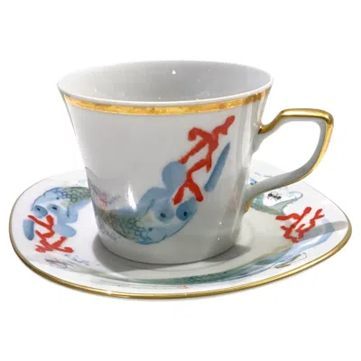 Pre-owned Salvador Dali Porcelain Coffee Cup And Saucer "sirenas" Designed By Dalí, N°520/1000 In Gray