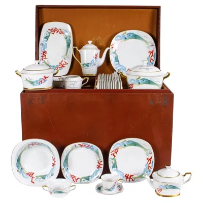 Pre-owned Salvador Dali Set For 12 Guests "las Sirenas" Signed By  1977, N°302/1000 In Gray