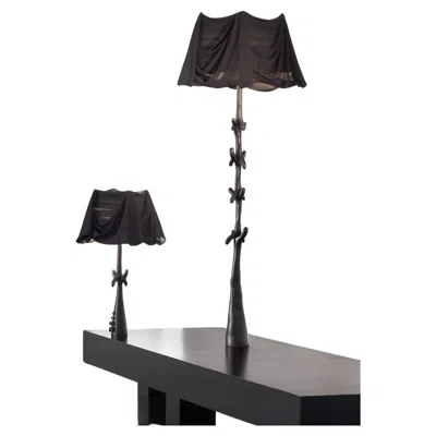 Pre-owned Salvador Dali Set Of Two  Limited Edition Sculpture Lamp Drawers And Muletas In Black