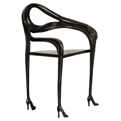 Pre-owned Salvador Dali Surrealist Leda Armchair Sculpture Black Label Limited Edition